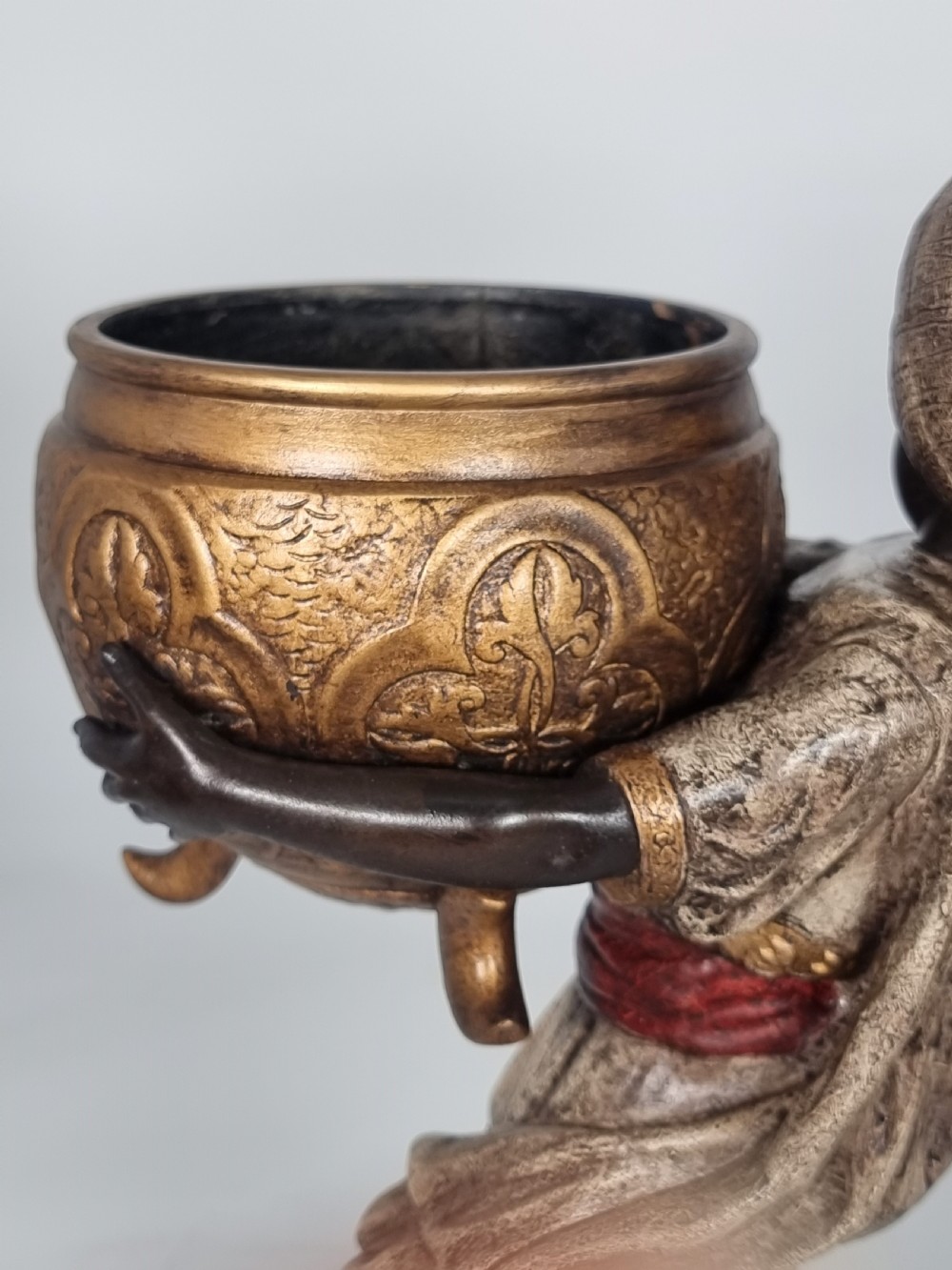 A cast and cold painted pair of Blackamoor figure jardinieres  View XXIV