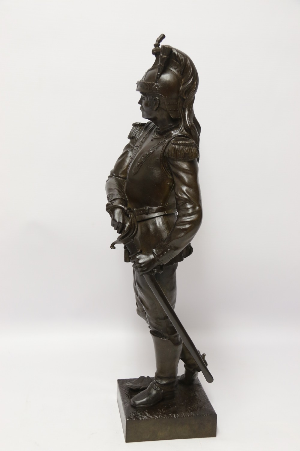 Antique Bronze study of a French military figure by L. A Bayeux circa 1880

 View II