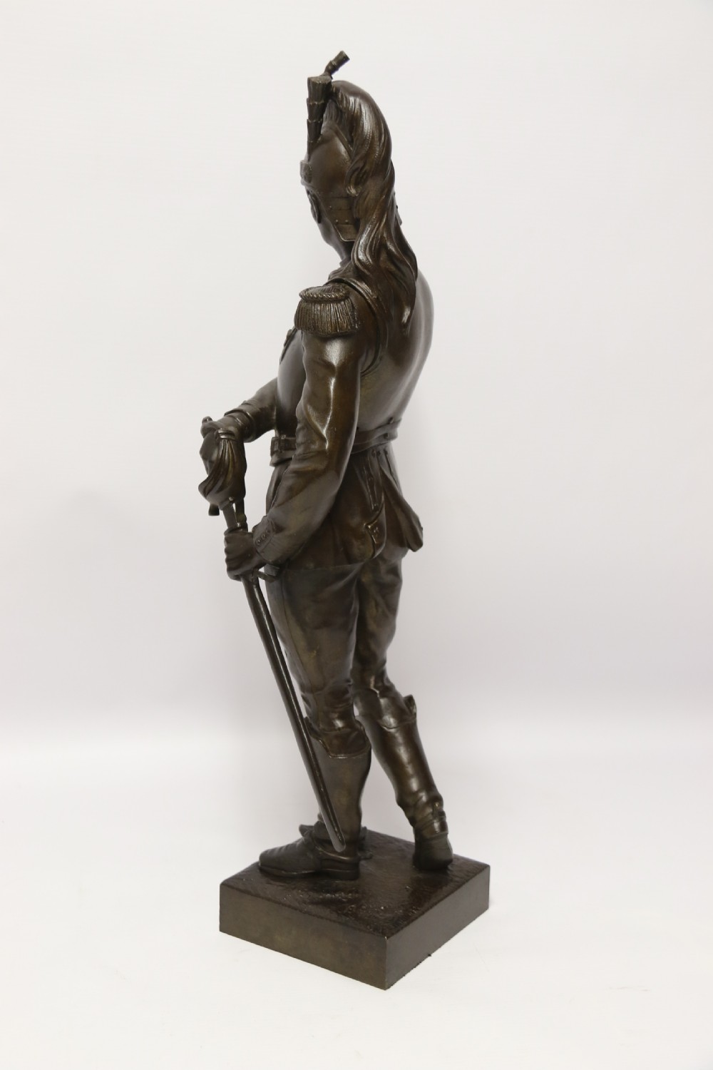 Antique Bronze study of a French military figure by L. A Bayeux circa 1880

 View III