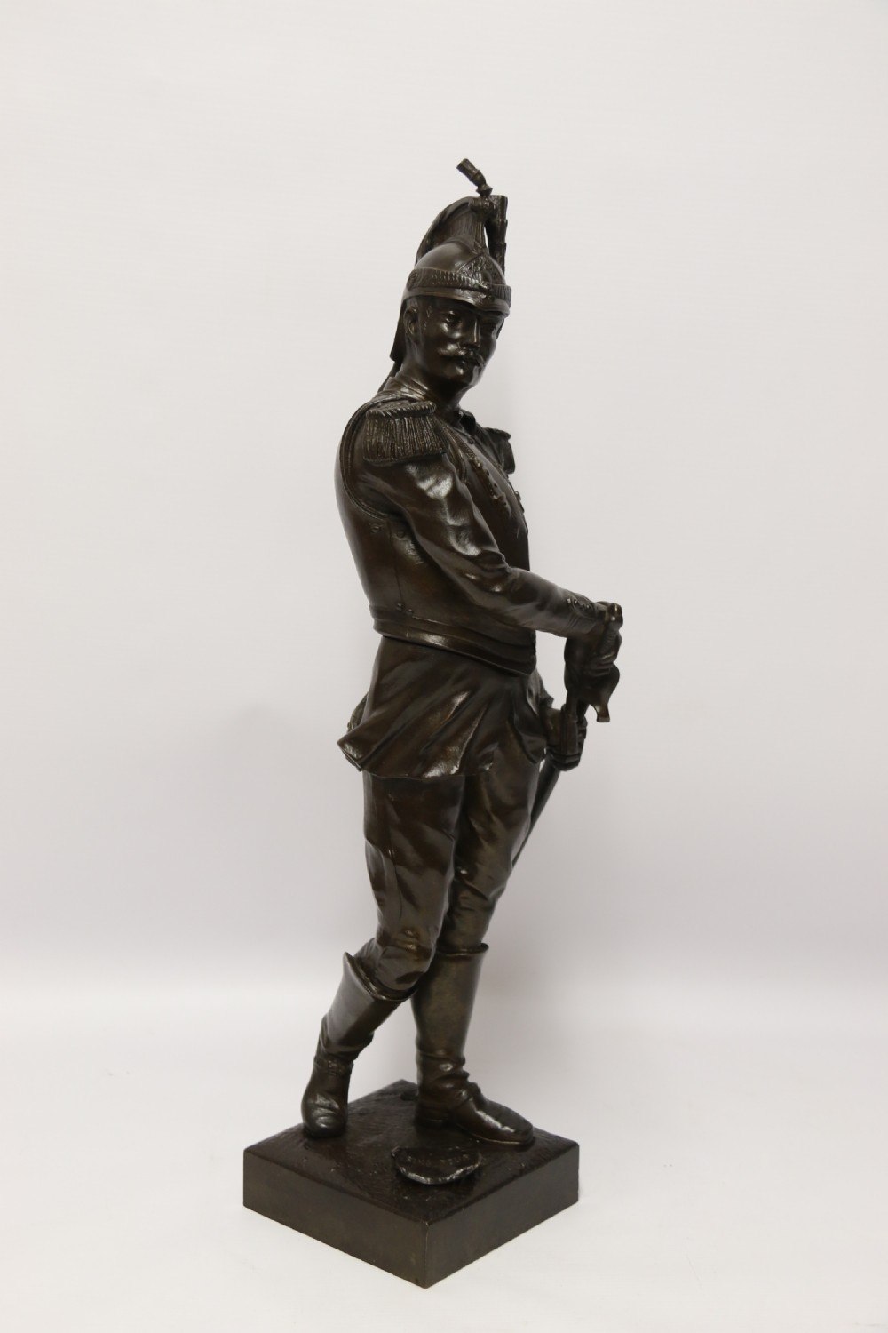Antique Bronze study of a French military figure by L. A Bayeux circa 1880

 View VII