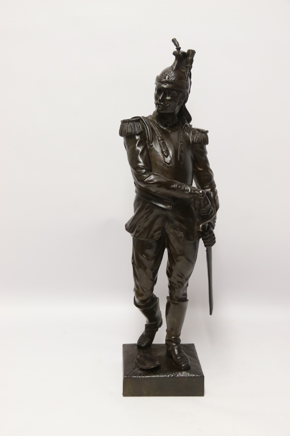 Antique Bronze study of a French military figure by L. A Bayeux circa 1880

 View VIII