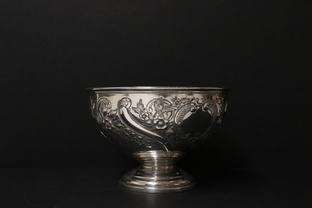 A Victorian period silver hallmarked bowl London 1897 - 98 View III