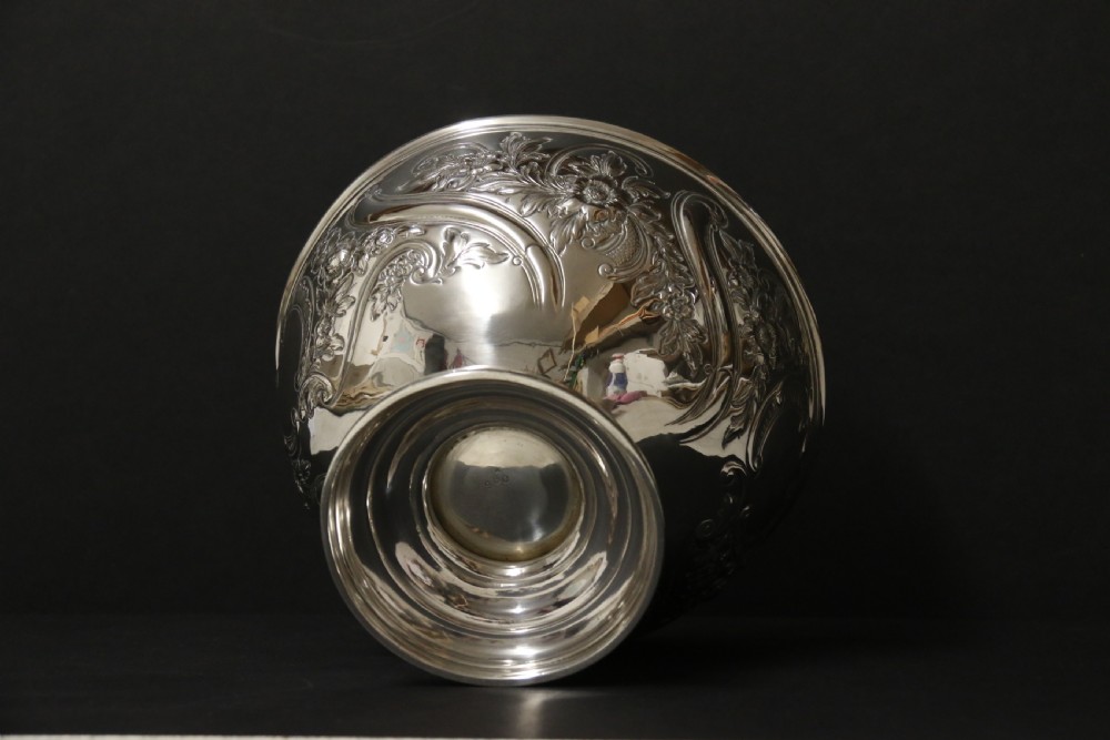 A Victorian period silver hallmarked bowl London 1897 - 98 View IX