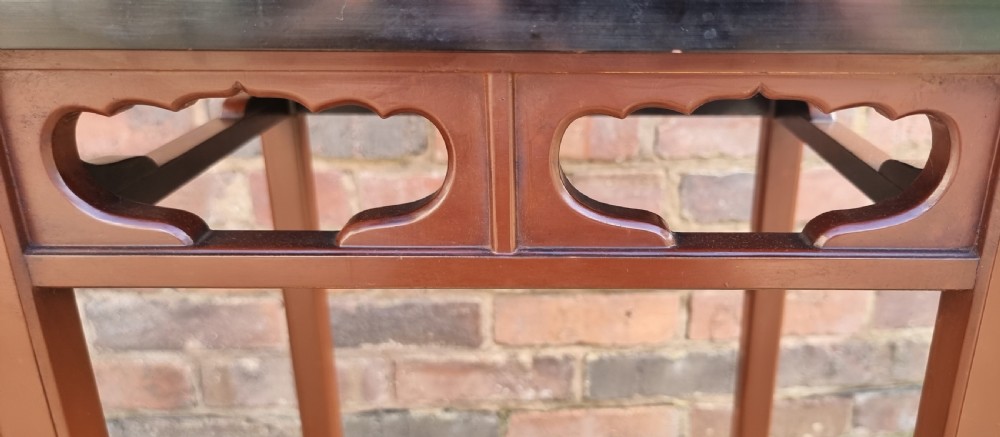 Japanese nest of 3 tables made from lacquer and hardwood View XIX