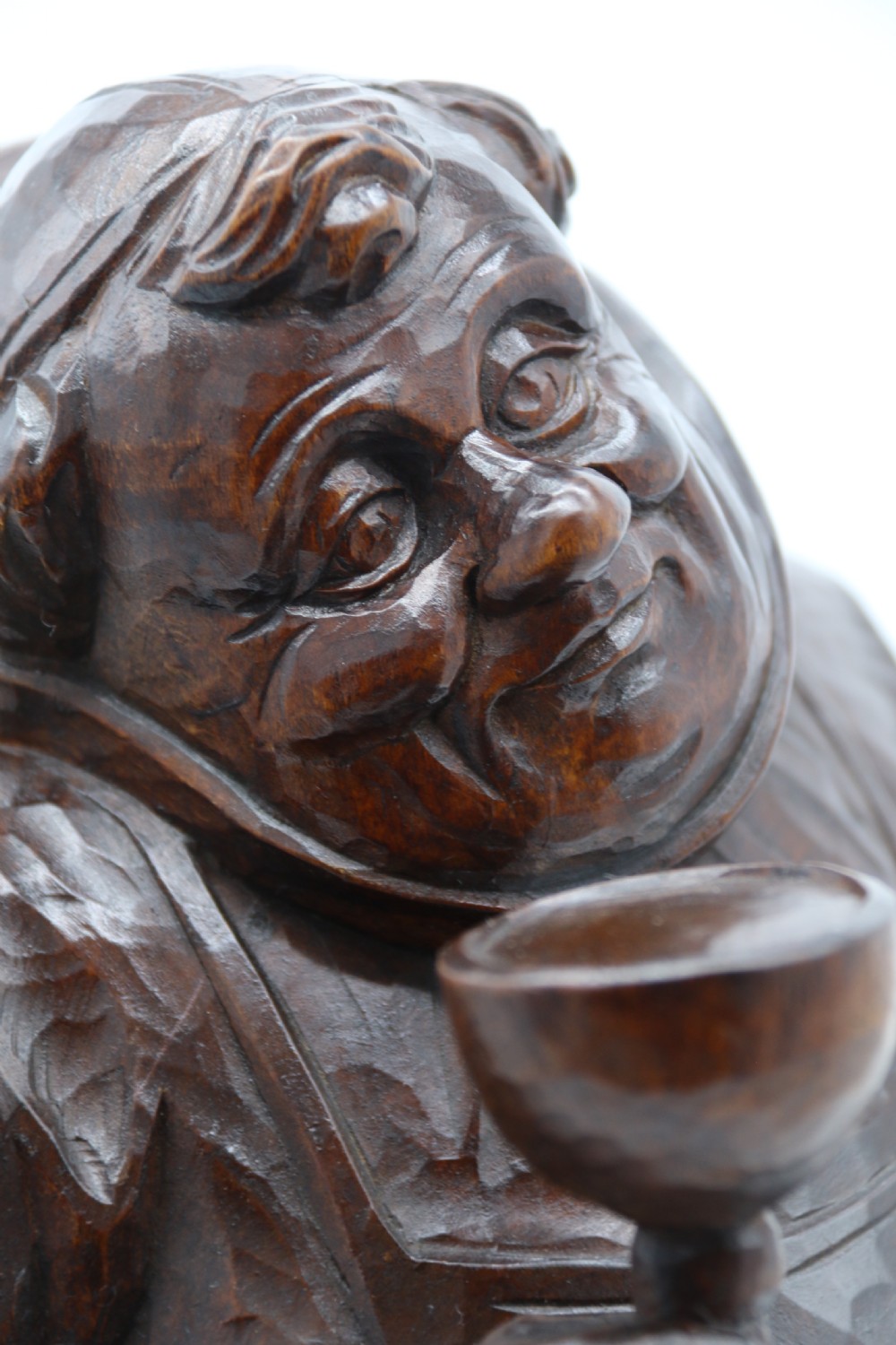 A Large Black Forest carved limewood study of a monk circa 1900 View XII