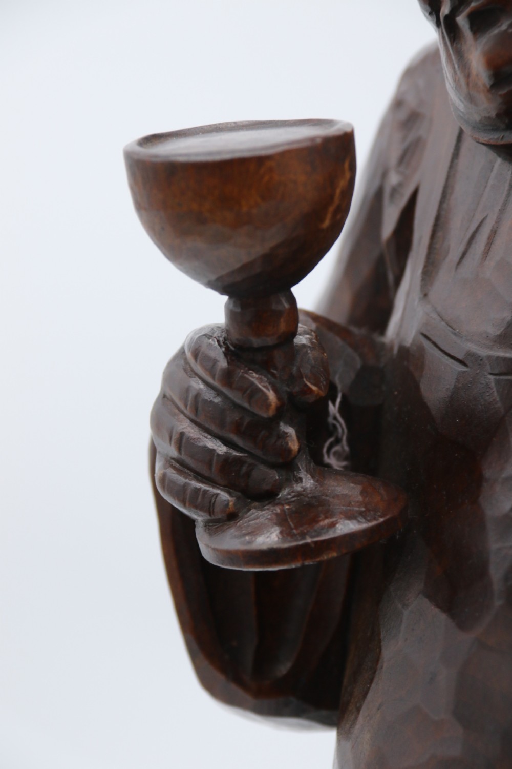 A Large Black Forest carved limewood study of a monk circa 1900 View XIII