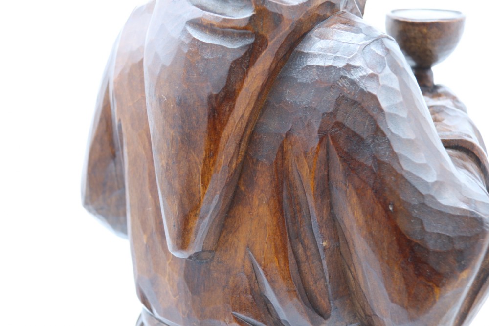 A Large Black Forest carved limewood study of a monk circa 1900 View XVI