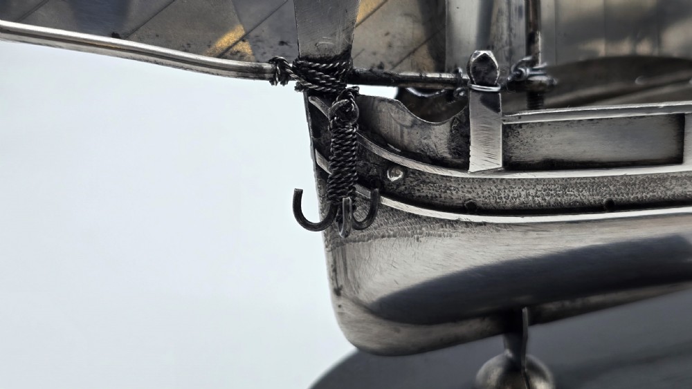 An important silver Royal military presentation boat from the palace staff to the Governor of Malta, Sir Robert Laycock Major General KCMG CB DSO KStJ View XX