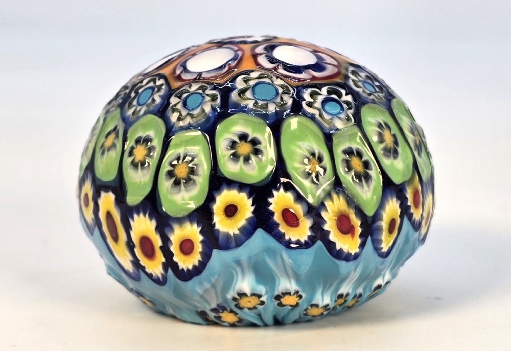 A rare and beautiful Millefiori glass paperweight View VIII