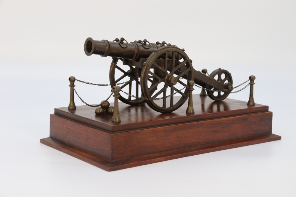 Model of an 18th century style bronze cannon