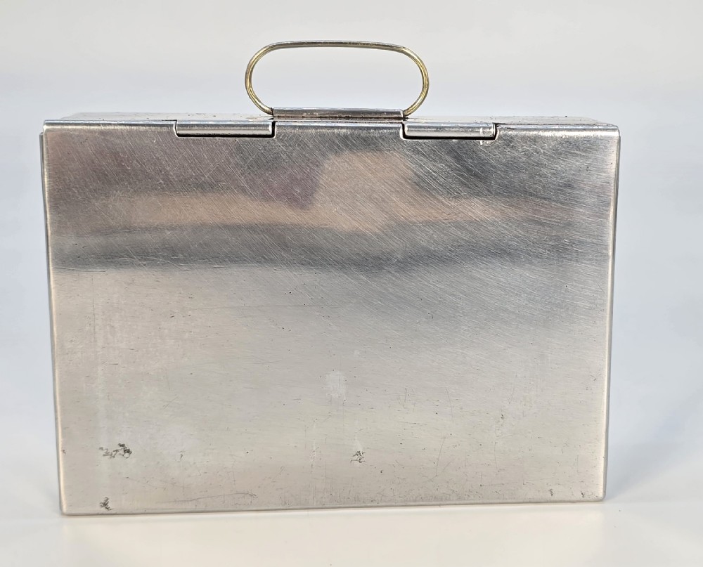 Antique leather saddle/sandwich case
hunting/equestrian.
 View XI