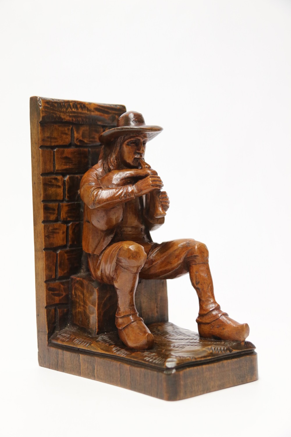 A pair of Black Forest carved walnut bookends circa 1900 View XIII