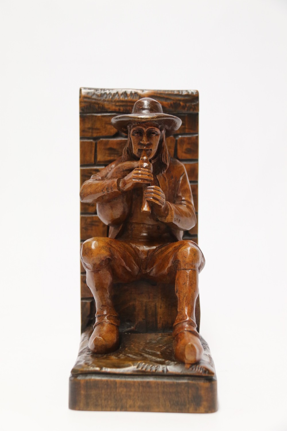 A pair of Black Forest carved walnut bookends circa 1900 View XIV