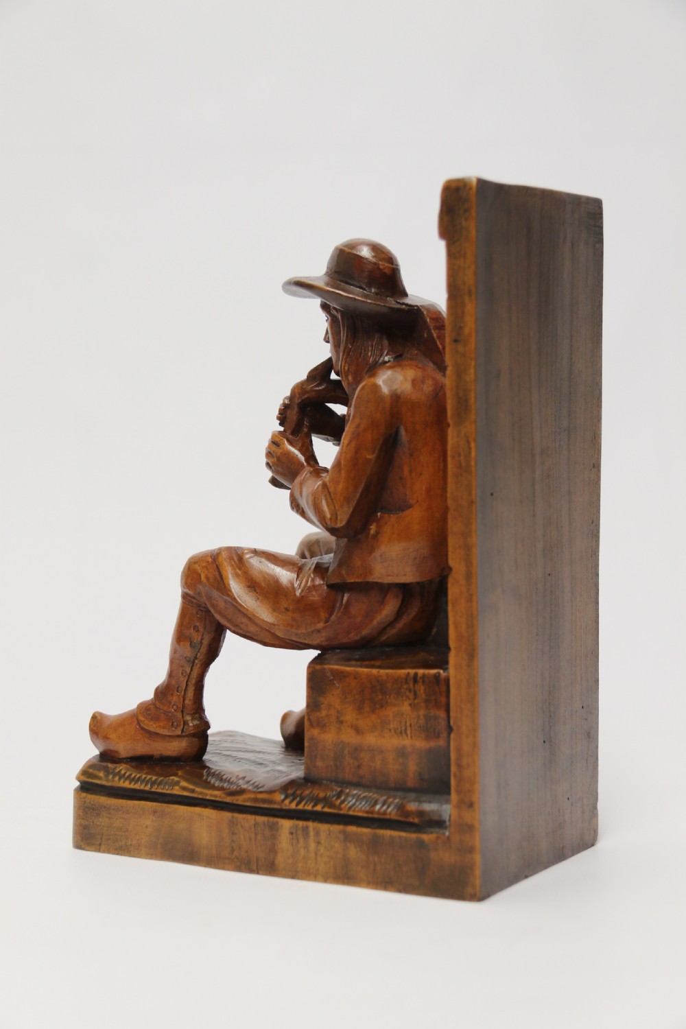 A pair of Black Forest carved walnut bookends circa 1900 View XVII