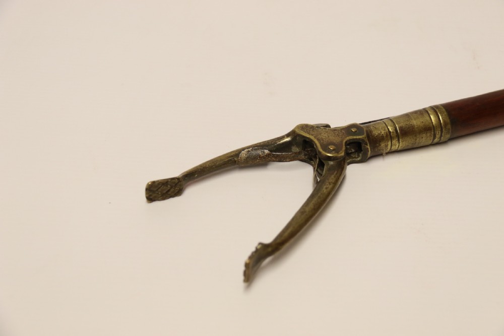 Regency period library long arm or book reach, English C 1830 View II
