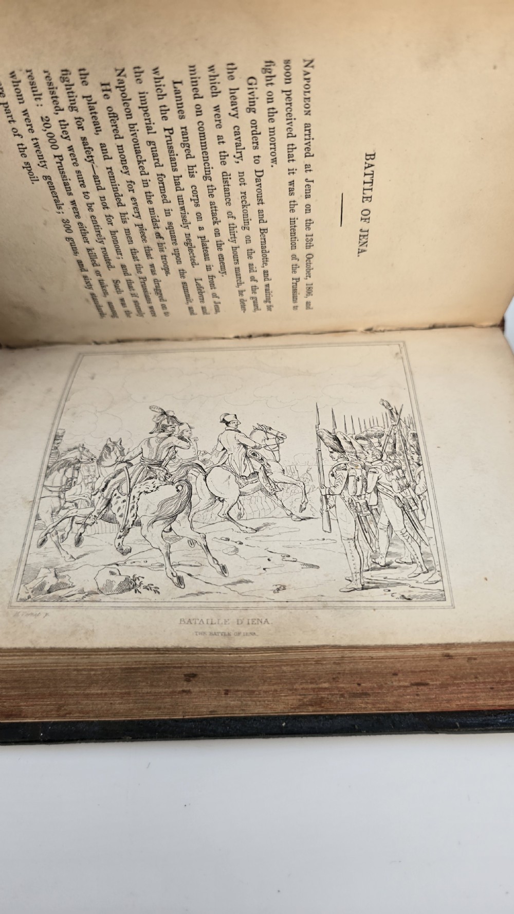 Napoleon's Gallery, a rare 19th century leather bound book published in 1837. View IV
