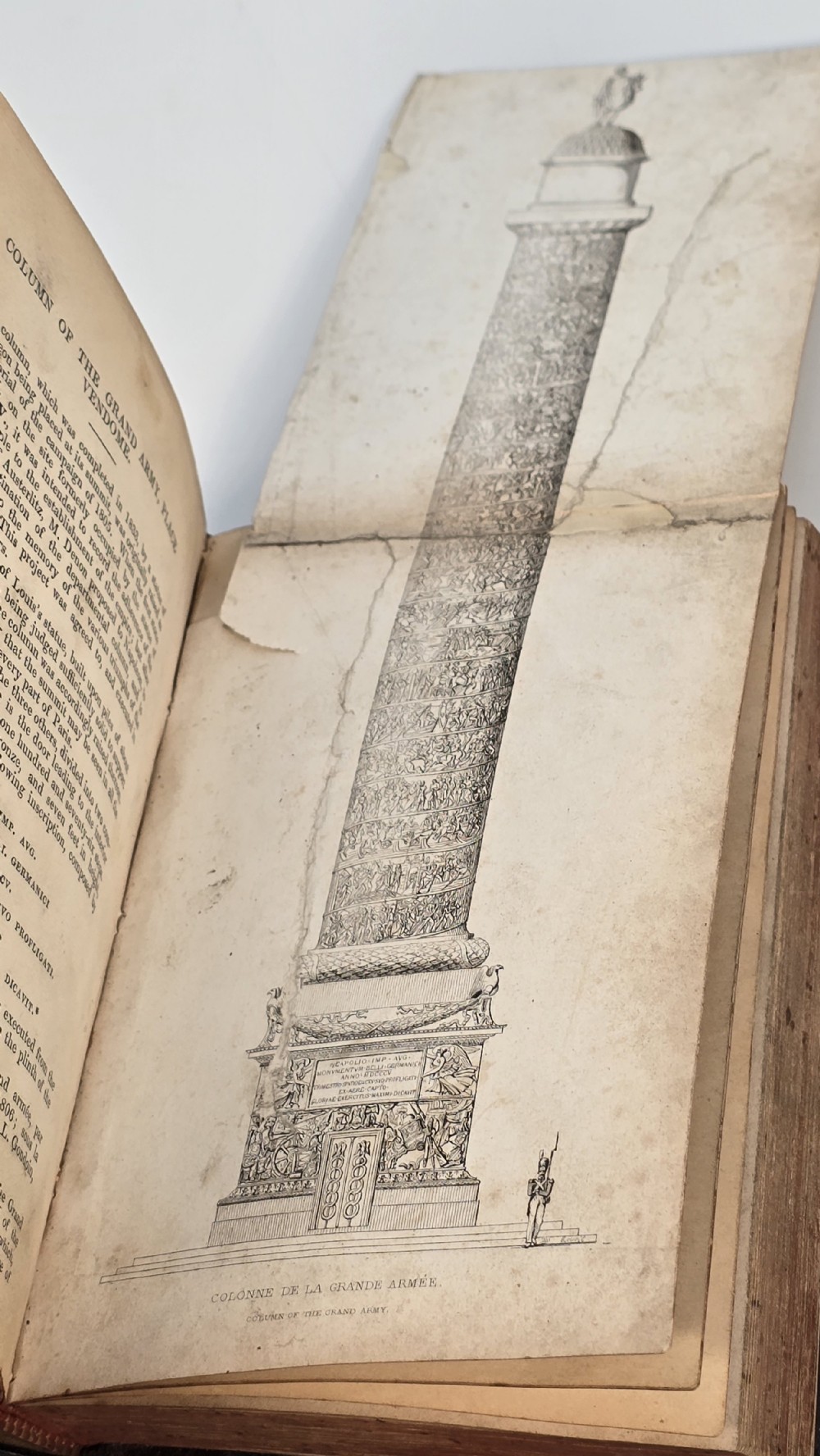 Napoleon's Gallery, a rare 19th century leather bound book published in 1837. View XI