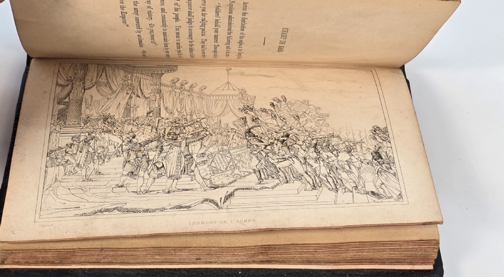 Napoleon's Gallery, a rare 19th century leather bound book published in 1837. View XII