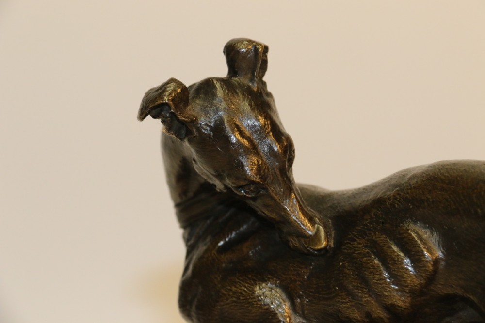 A bronze study of a Grey Hound, by Joseph Chemin, circa 1860 View V