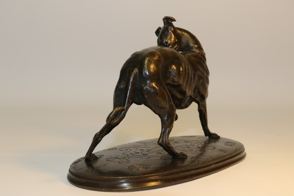 A bronze study of a Grey Hound, by Joseph Chemin, circa 1860 View XI