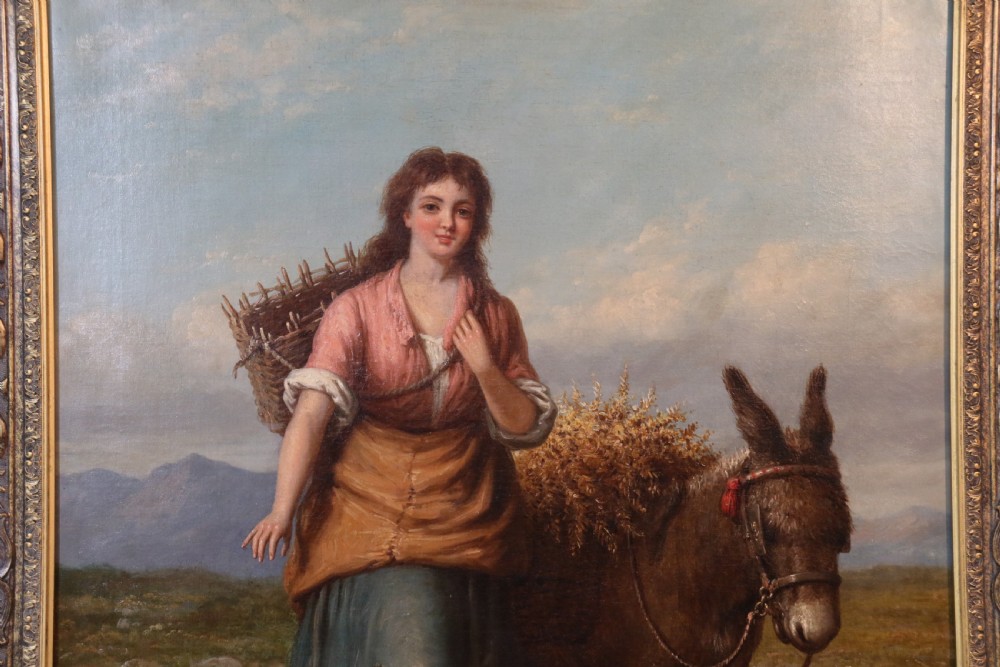 19th century large pair of Victorian oil paintings on canvas by Walter Jackson, circa 1870 View IX
