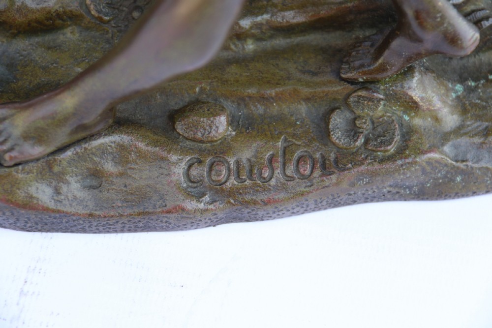 A large pair of 19th century French bronze Marly Horses after Coustou. View XVII
