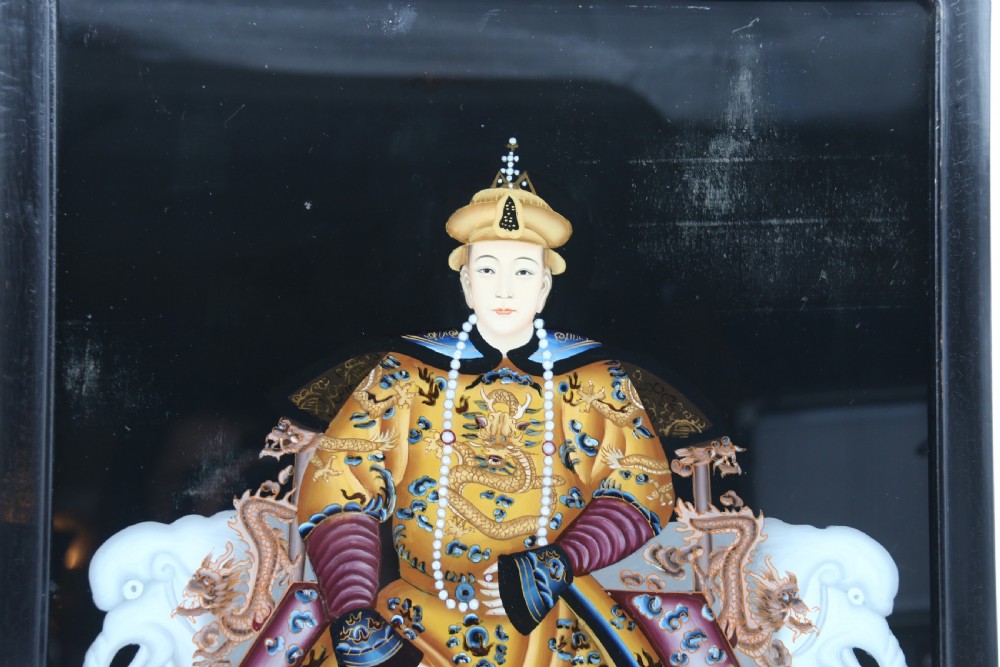 Chinese reverse painted pictures on glass circa 1920 View IX
