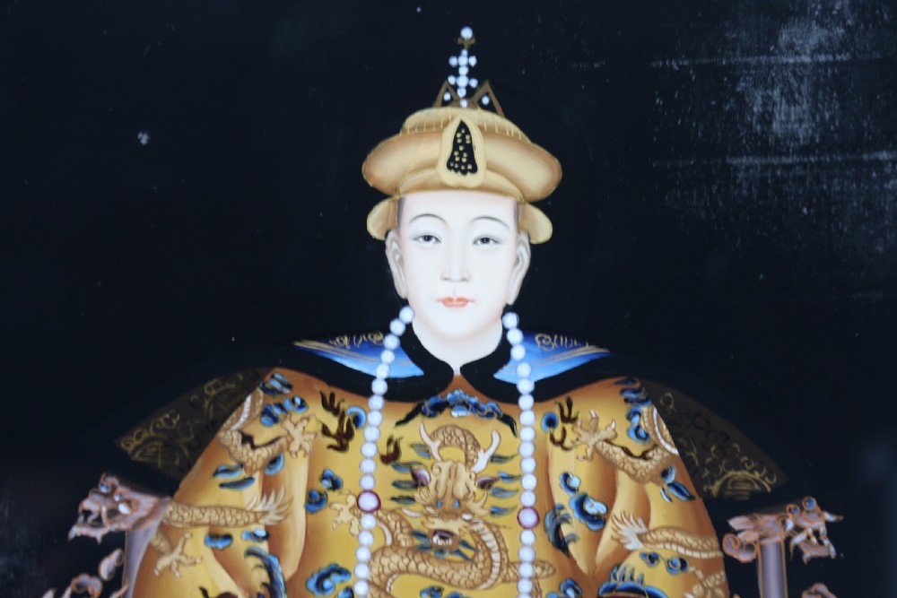 Chinese reverse painted pictures on glass circa 1920 View XII