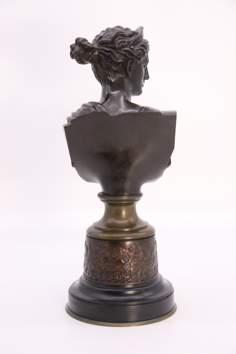 Diana the Huntress, bronze bust, French circa 1860 View XII