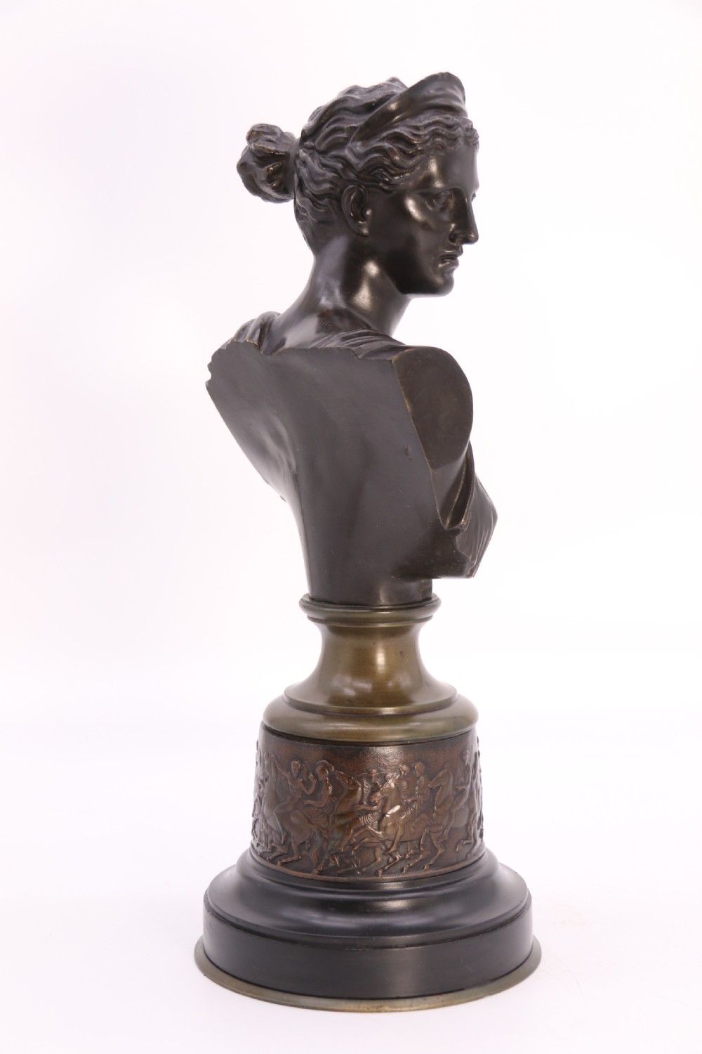 Diana the Huntress, bronze bust, French circa 1860 View XIII