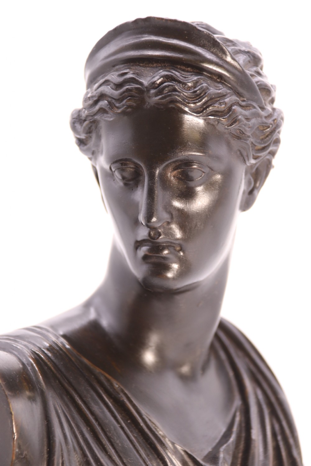 Diana the Huntress, bronze bust, French circa 1860 View XVII