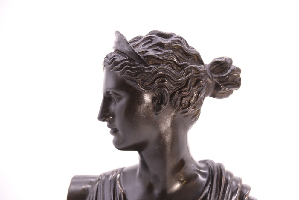 Diana the Huntress, bronze bust, French circa 1860 View XVIII