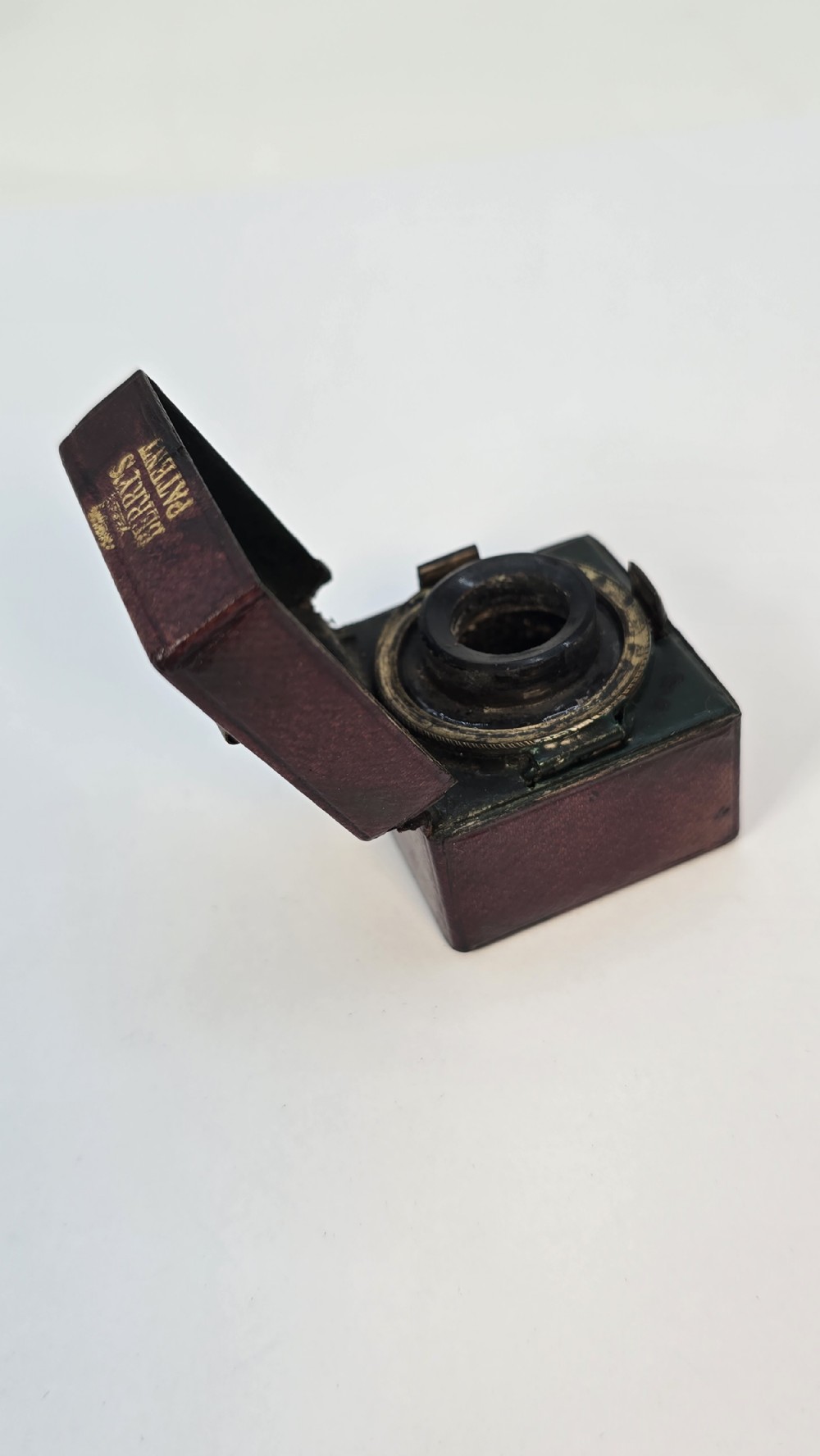 A rare campaign Berry’s patent travel inkwell, C 1860 View XVIII