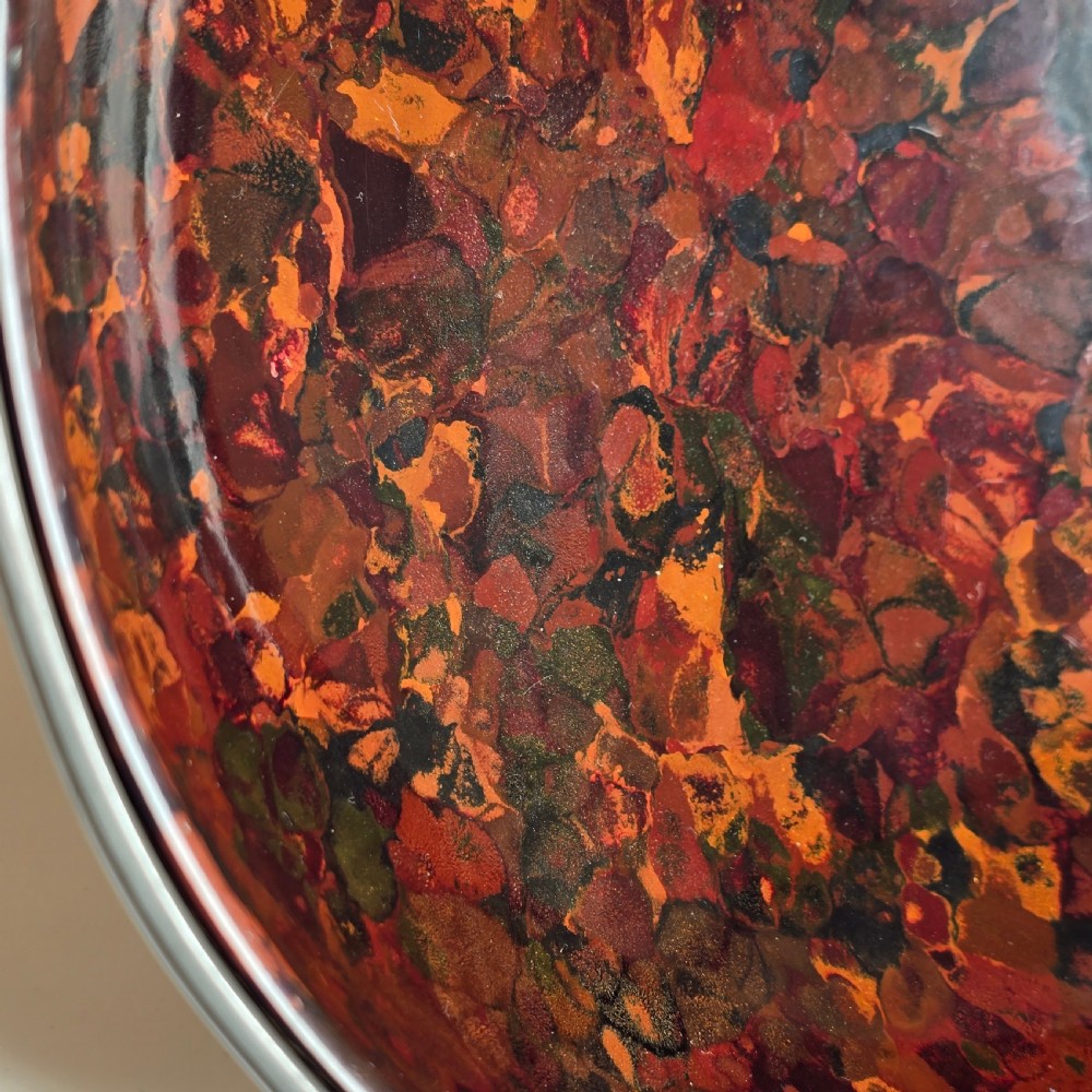A pierced pewter bowl with a  marbled Bakelite liner from the Art Deco period  View VI