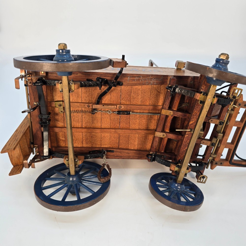 Scale model of a Courage Brewery horse drawn waggon/cart View IX
