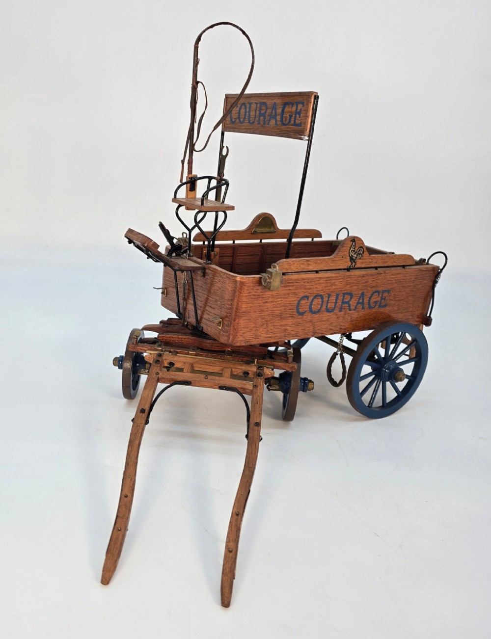 Scale model of a Courage Brewery horse drawn waggon/cart View X