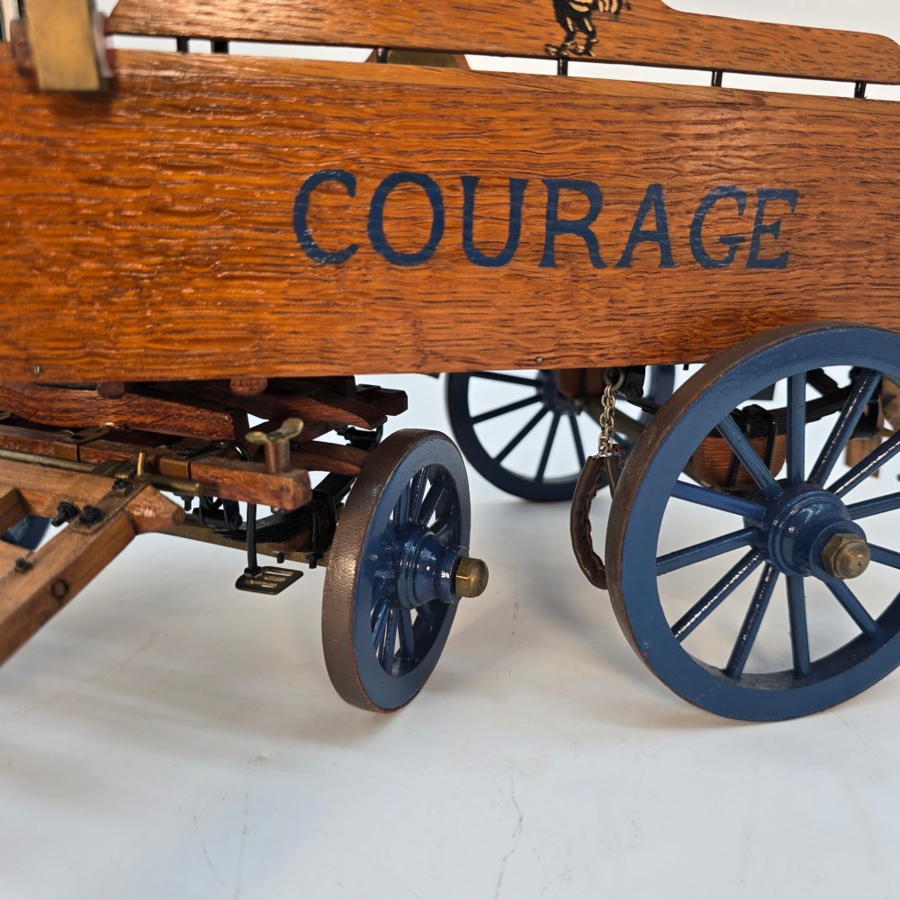 Scale model of a Courage Brewery horse drawn waggon/cart View XI