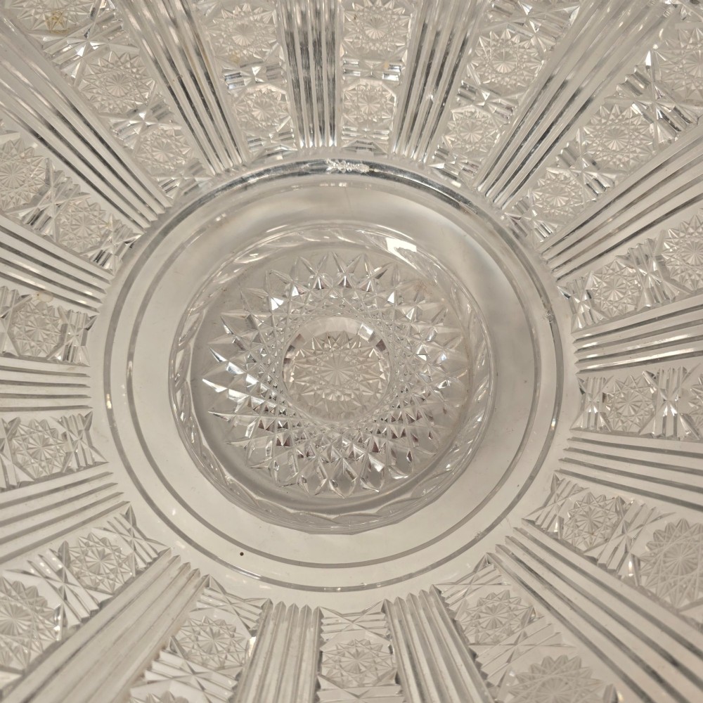 A Victorian silver-plated table centrepiece featuring an intertwined grapevine stem supporting a cut glass bowl. View XIV