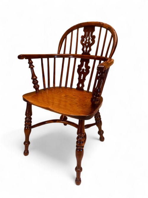 WINDSOR LOW BACK CHAIRS SET OF 6 YEW ELM C1830 - ADDITIONAL PHOTO 8