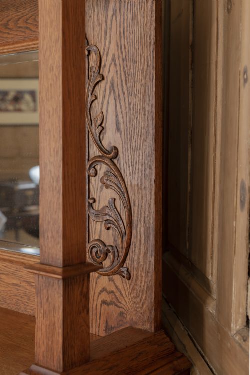 ART NOUVEAU DRESSER IN OAK C1900 - ADDITIONAL PHOTO 7