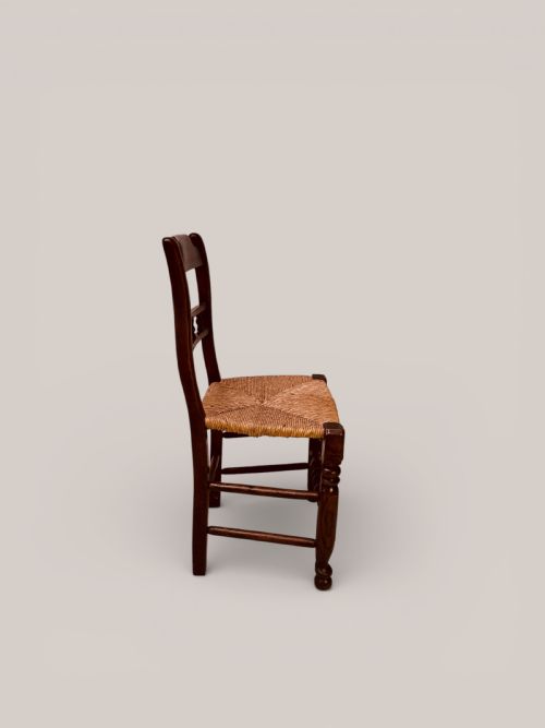 ORMSKIRK RUSH SEAT CHAIRS IN ASH ALDER SET OF 8 C1880 - ADDITIONAL PHOTO 6