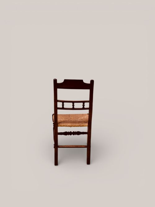 ORMSKIRK RUSH SEAT CHAIRS IN ASH ALDER SET OF 8 C1880 - ADDITIONAL PHOTO 7