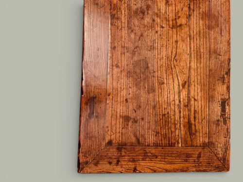 CHINESE ELM SIDE TABLE SMALL DRESSER IN 'LOCUST WOOD' VARIETY OF ELM C1880 - ADDITIONAL PHOTO 12