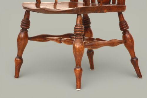 WINDSOR LARGE FARMHOUSE ARMCHAIR IN FRUTWOOD ELM C1890 - ADDITIONAL PHOTO 5