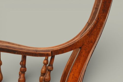 WINDSOR LARGE FARMHOUSE ARMCHAIR IN FRUTWOOD ELM C1890 - ADDITIONAL PHOTO 6