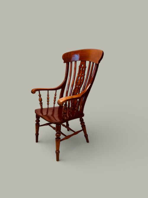 EXTRA TALL WINDSOR FARMHOUSE ARMCHAIR C1900 - ADDITIONAL PHOTO 1