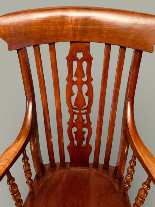 EXTRA TALL WINDSOR FARMHOUSE ARMCHAIR C1900 - ADDITIONAL PHOTO 5