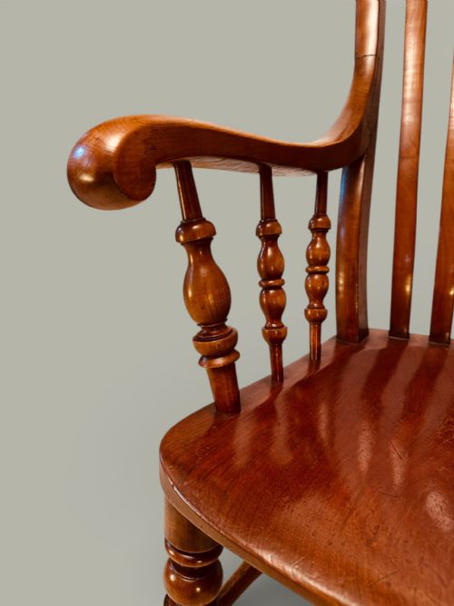 EXTRA TALL WINDSOR FARMHOUSE ARMCHAIR C1900 - ADDITIONAL PHOTO 6