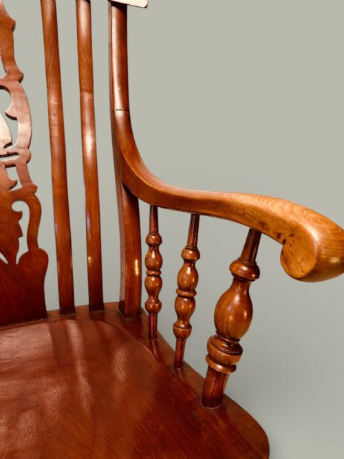 EXTRA TALL WINDSOR FARMHOUSE ARMCHAIR C1900 - ADDITIONAL PHOTO 7