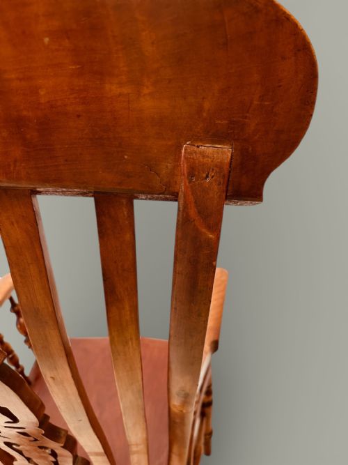 EXTRA TALL WINDSOR FARMHOUSE ARMCHAIR C1900 - ADDITIONAL PHOTO 9